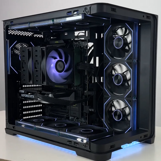 피씨스토어 블랙 어항 PC 라이젠5 7500F RTX 5050 (16G, M.2 500GB)