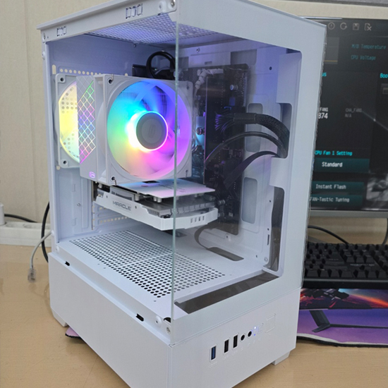 오늘발송 피씨스토어 일사천리 화이트 게이밍PC i5 14400F RTX 3050 (16GB, M.2 500GB)