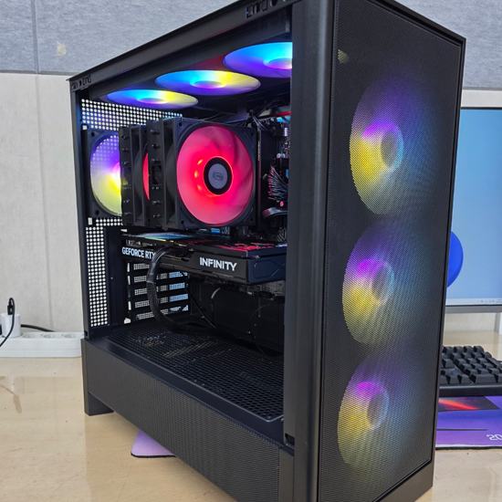 하이엔드 게이밍PC AMD 라이젠 7800X3D RTX 5070 (32GB, M.2 500GB)