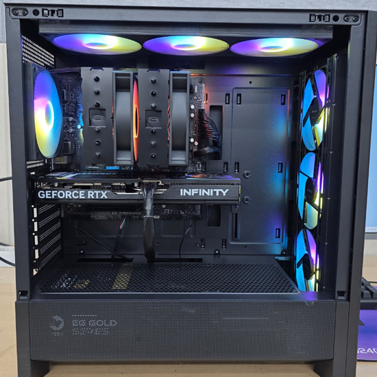 하이엔드 게이밍PC AMD 라이젠 7800X3D RTX 5070 (32GB, M.2 500GB)